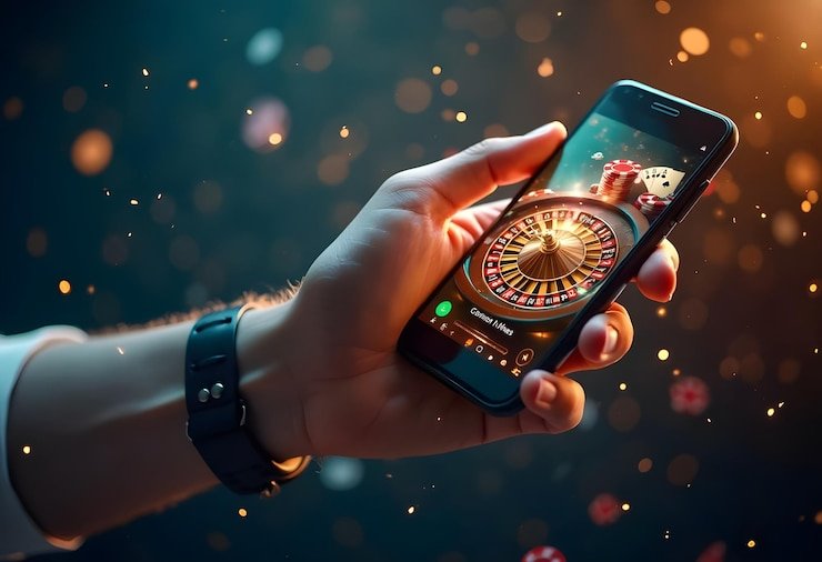 Ikon pengaman digital sebagai simbol sistem keamanan tingkat tinggi yang diterapkan di macantoto